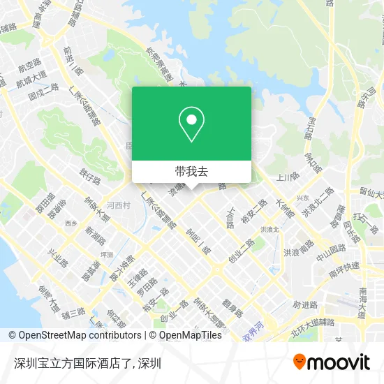 深圳宝立方国际酒店了地图