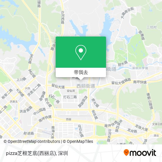 pizza芝根芝底(西丽店)地图