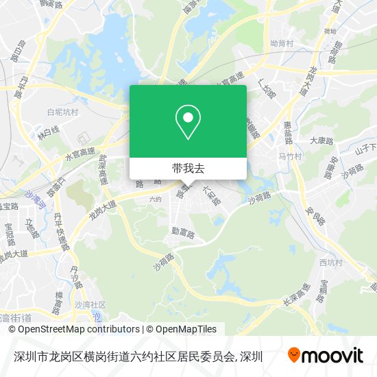 深圳市龙岗区横岗街道六约社区居民委员会地图