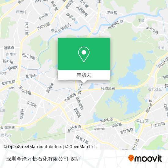 深圳金泽万长石化有限公司地图