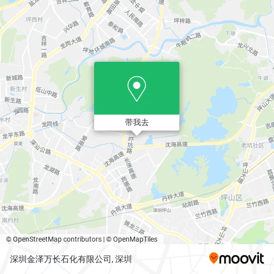 深圳金泽万长石化有限公司地图
