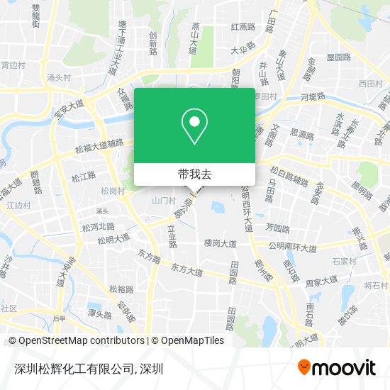 深圳松辉化工有限公司地图