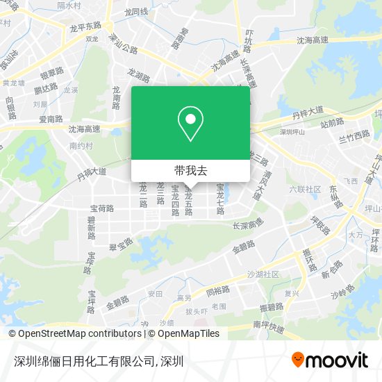 深圳绵俪日用化工有限公司地图