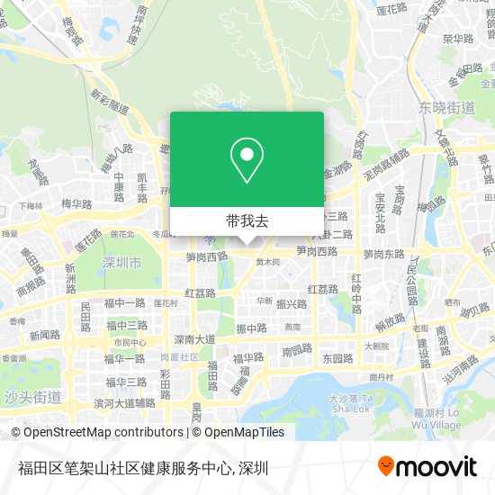 福田区笔架山社区健康服务中心地图