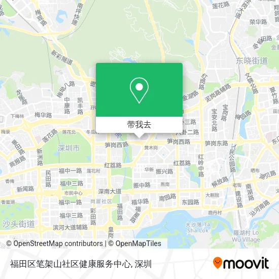 福田区笔架山社区健康服务中心地图