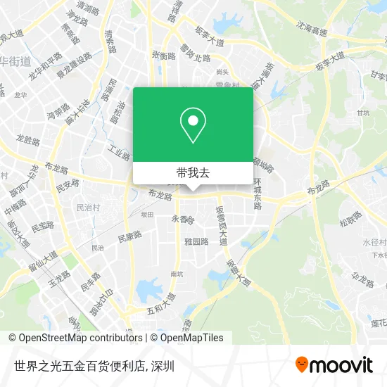 世界之光五金百货便利店地图