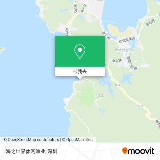 海之世界休闲渔业地图