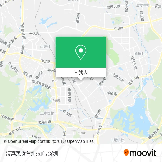 清真美食兰州拉面地图