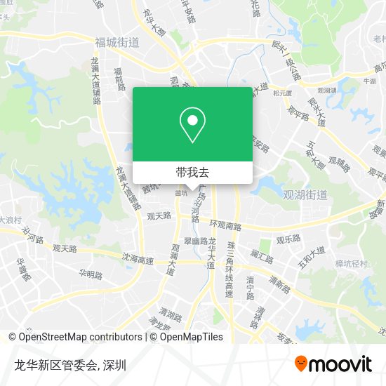 龙华新区管委会地图