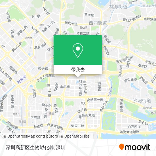 深圳高新区生物孵化器地图