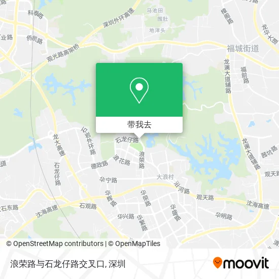 浪荣路与石龙仔路交叉口地图