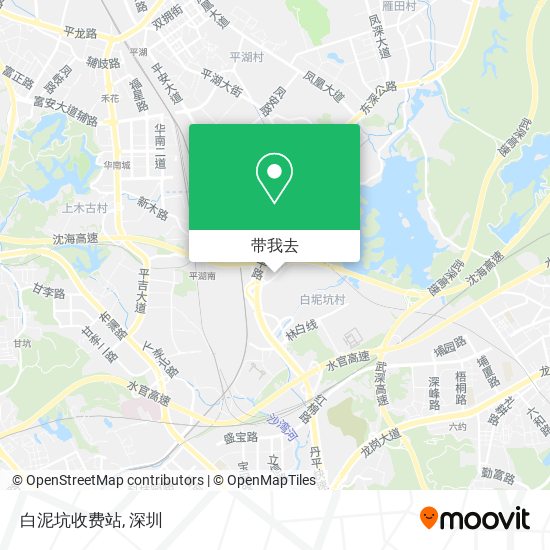 白泥坑收费站地图