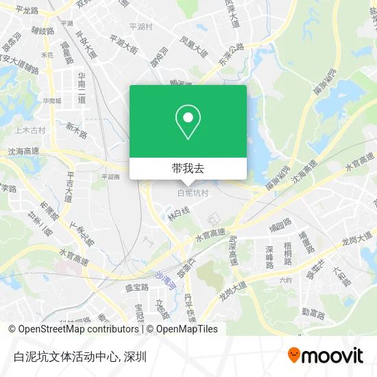 白泥坑文体活动中心地图