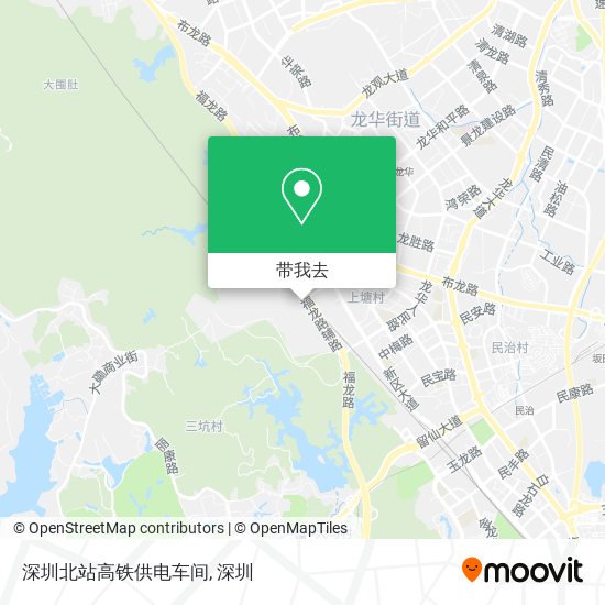 深圳北站高铁供电车间地图