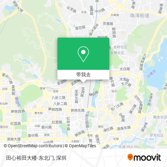 田心裕田大楼-东北门地图