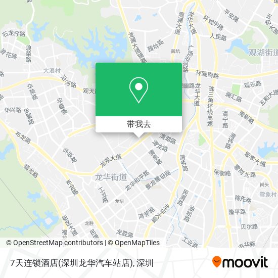 7天连锁酒店(深圳龙华汽车站店)地图
