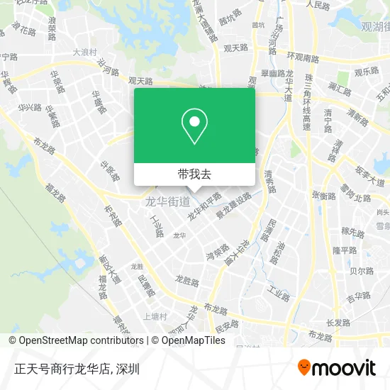 正天号商行龙华店地图