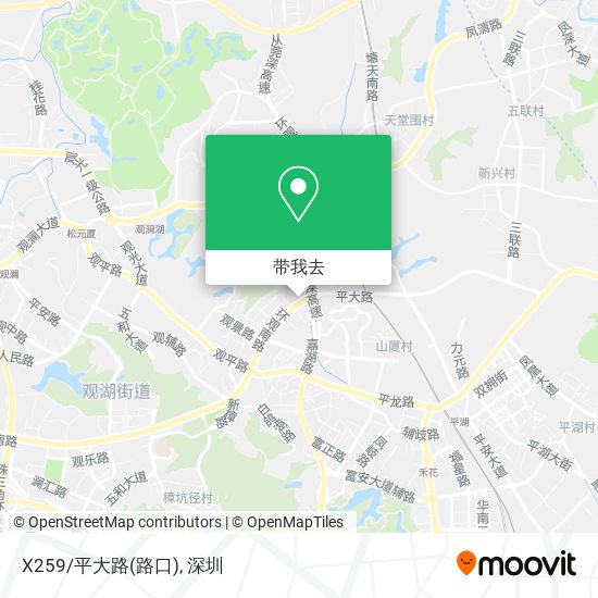 X259/平大路(路口)地图