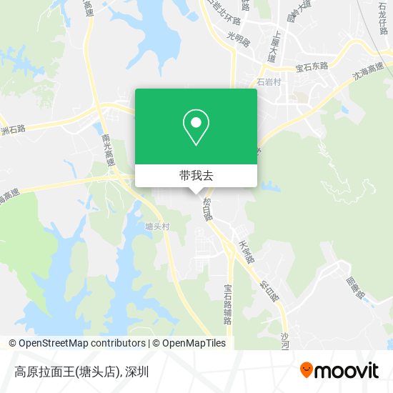 高原拉面王(塘头店)地图