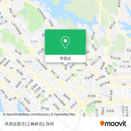 高原拉面王(上梅林店)地图