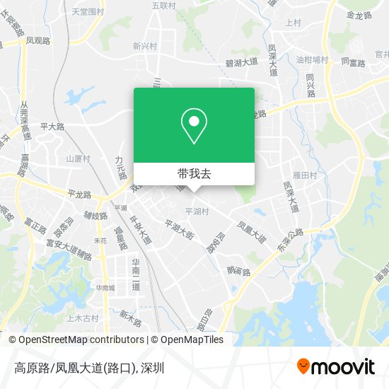 高原路/凤凰大道(路口)地图