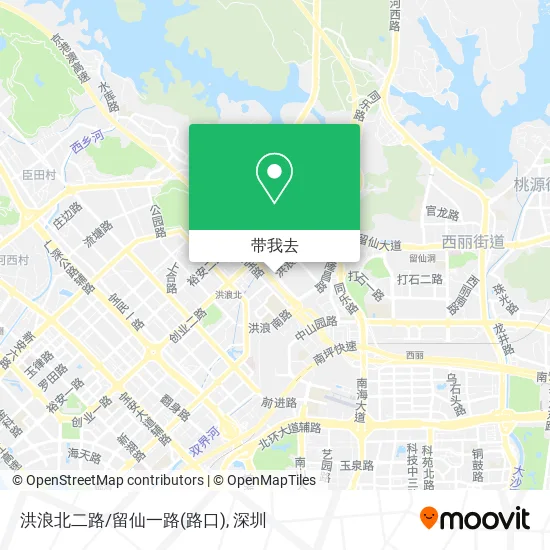 洪浪北二路/留仙一路(路口)地图