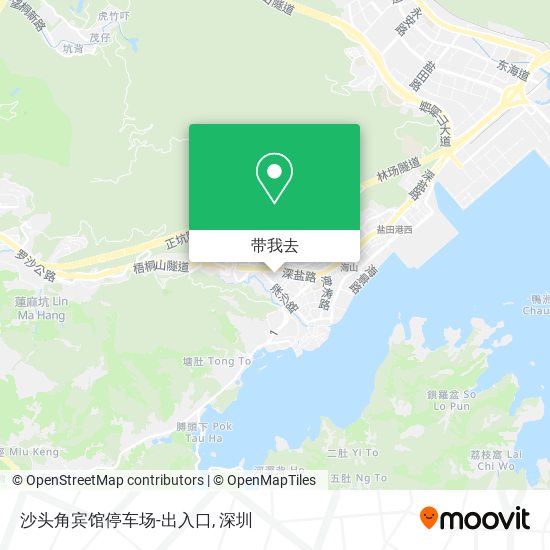 沙头角宾馆停车场-出入口地图