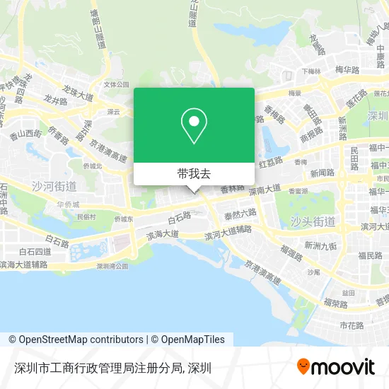 深圳市工商行政管理局注册分局地图