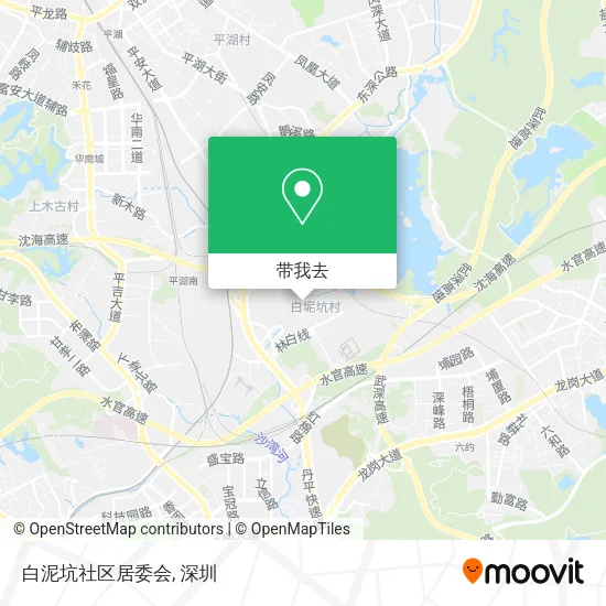 白泥坑社区居委会地图