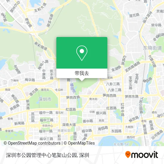 深圳市公园管理中心笔架山公园地图