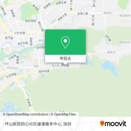 坪山医院田心社区健康服务中心地图