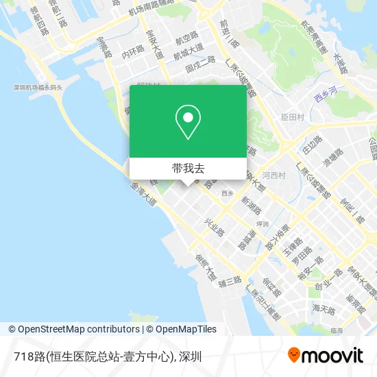 718路(恒生医院总站-壹方中心)地图