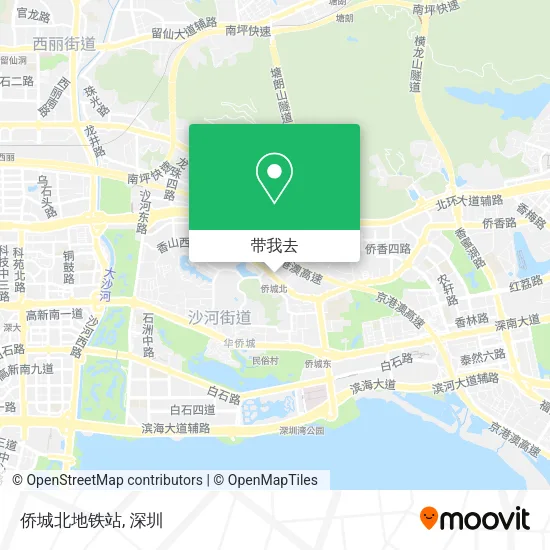侨城北地铁站地图