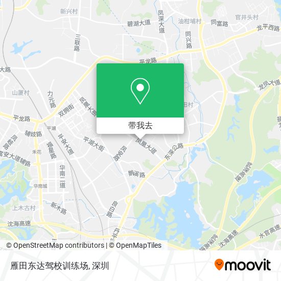 雁田东达驾校训练场地图