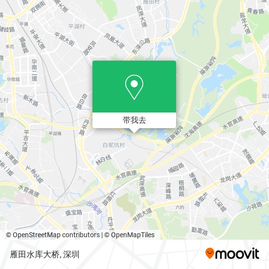 雁田水库大桥地图