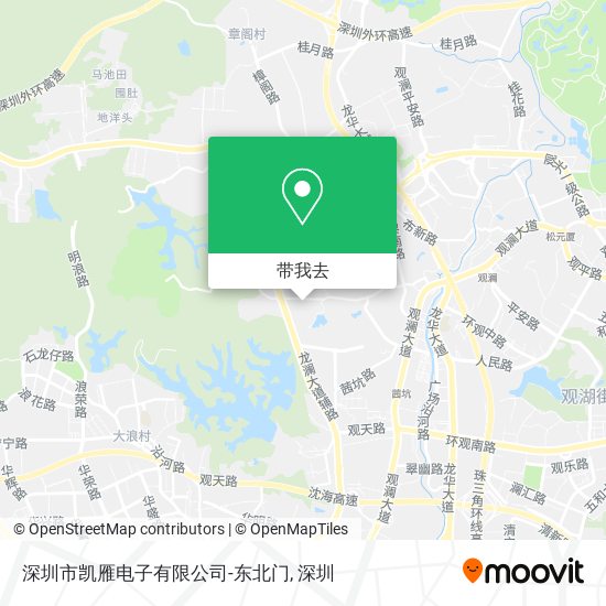 深圳市凯雁电子有限公司-东北门地图
