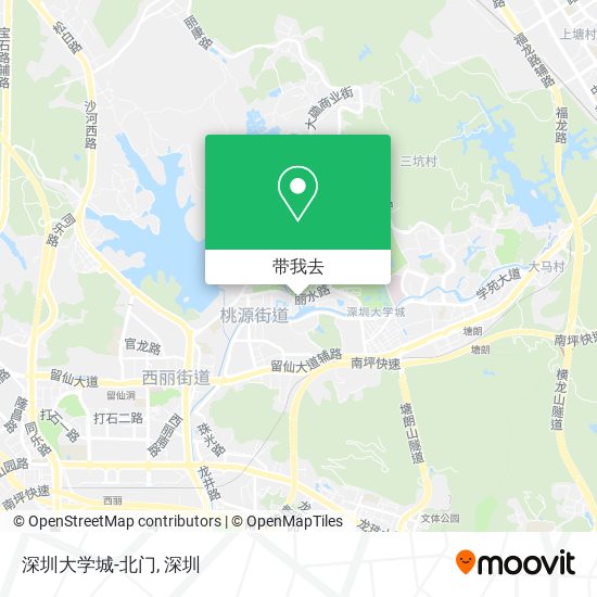 深圳大学城-北门地图