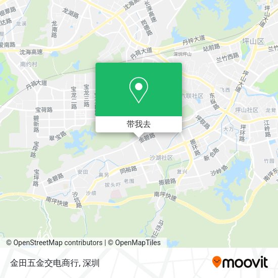 金田五金交电商行地图