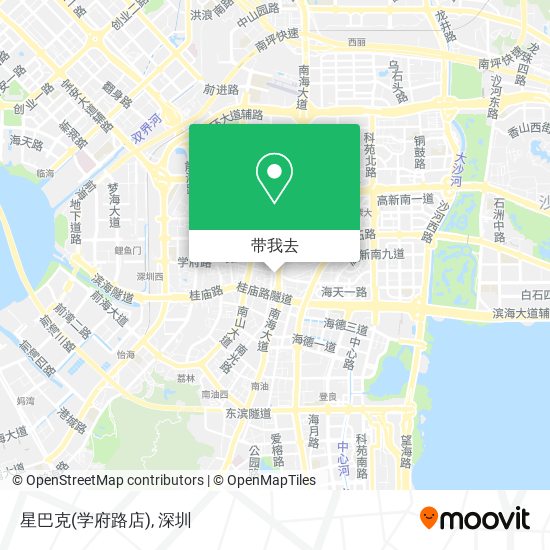 星巴克(学府路店)地图