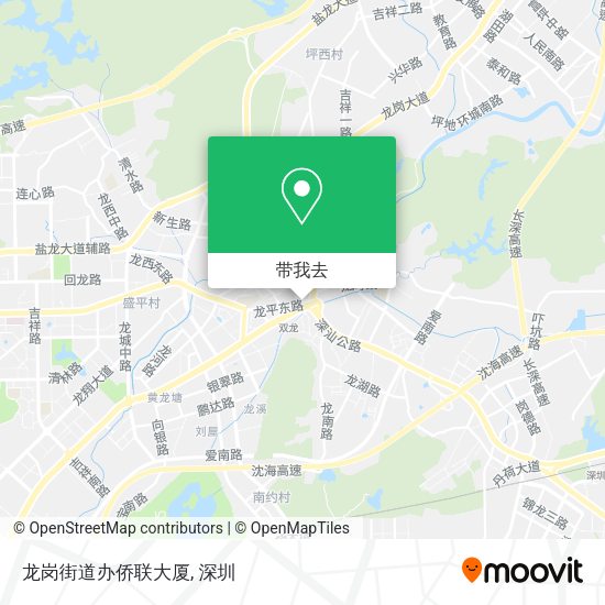 龙岗街道办侨联大厦地图