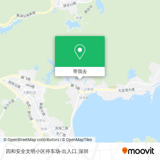 四和安全文明小区停车场-出入口地图