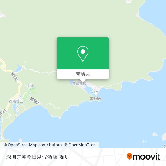 深圳东冲今日度假酒店地图