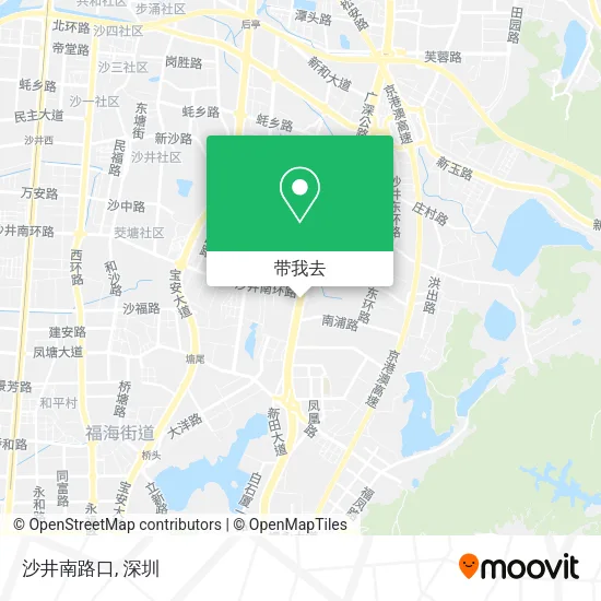 沙井南路口地图