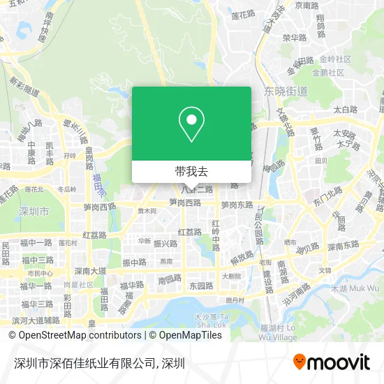 深圳市深佰佳纸业有限公司地图
