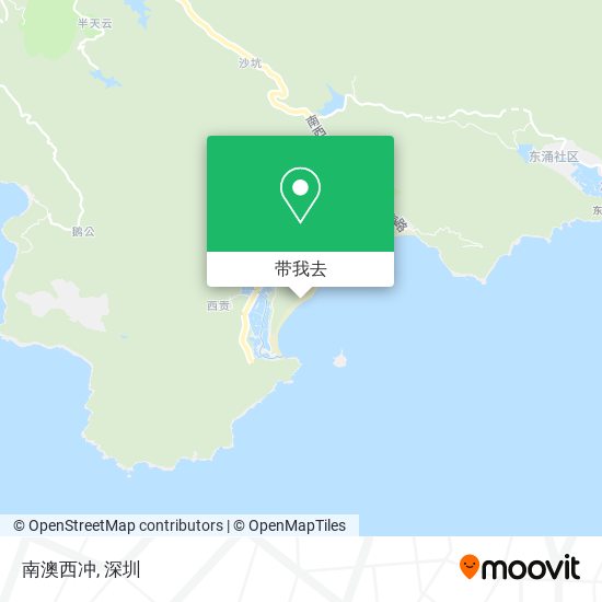 南澳西冲地图