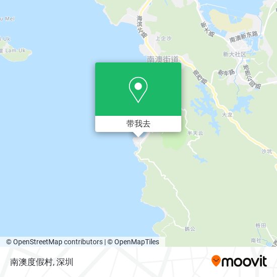 南澳度假村地图