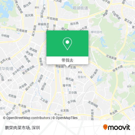 鹏荣肉菜市场地图