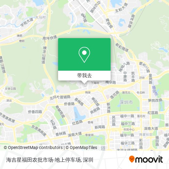海吉星福田农批市场-地上停车场地图