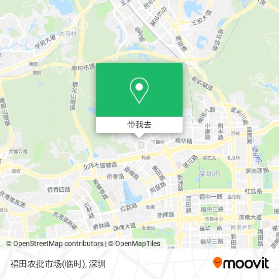 福田农批市场(临时)地图
