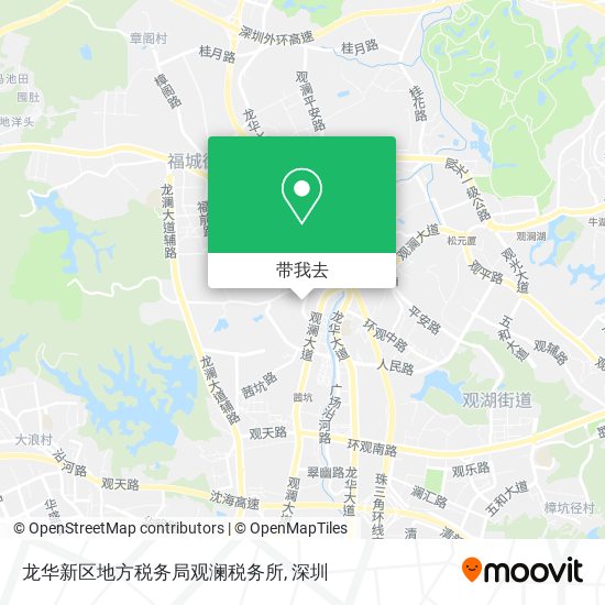龙华新区地方税务局观澜税务所地图